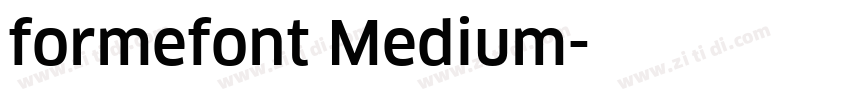 formefont Medium字体转换